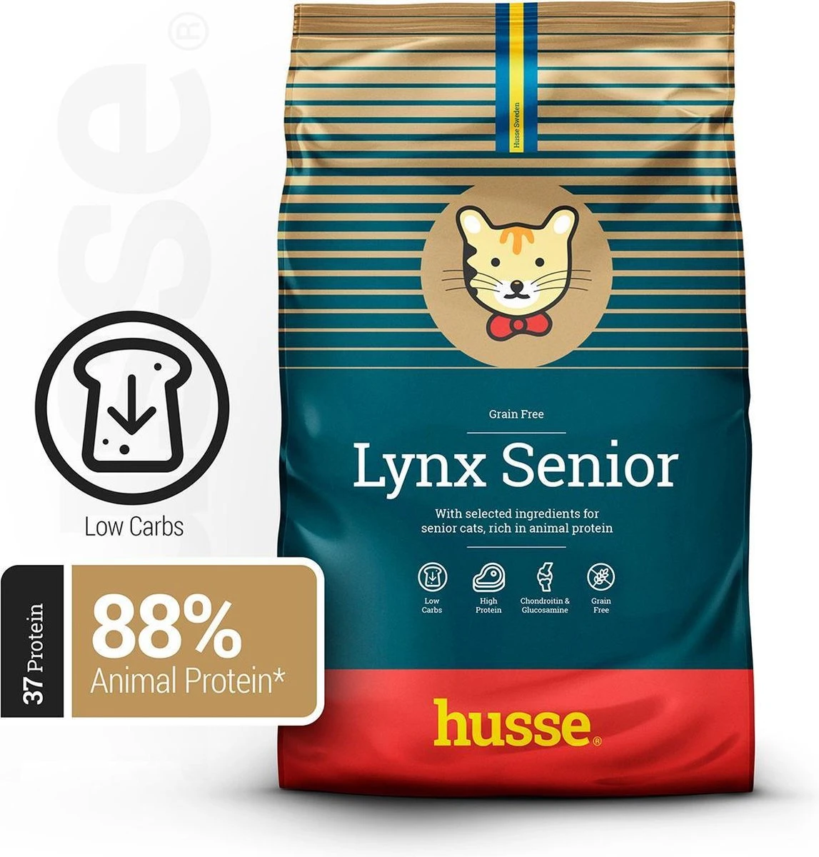 Husse Opus Lynx Senior Graanvrij Kattenvoer - 7 Kg 1 Husse Opus Lynx Senior Graanvrij Kattenvoer - 7 Kg