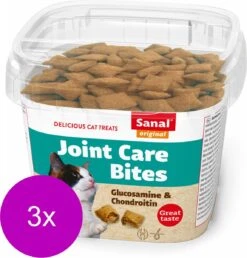 Sanal Joint Care - Kat - Snack - Chondroïtine & Glucosamine - 3 X 75 Gr