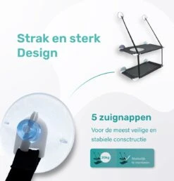 Raamhangmat - Dubbellaags - Met Zuignappen - 20kg Draag Gewicht - Kattenhangmat - Hangmat Kat - Kattenbed - Kattenkussen - Kattenbank - Kattenmand - Raam - Kattenhangmat Raam - Zwart - Radiator -Huisdierbenodigdheden 1149x1200 16