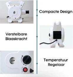 Hondenfohn - Waterblazer Met Draaiknop - 2400W Vermogen Met Warme En Koude Stand - Wit -Huisdierbenodigdheden 1149x1200 2