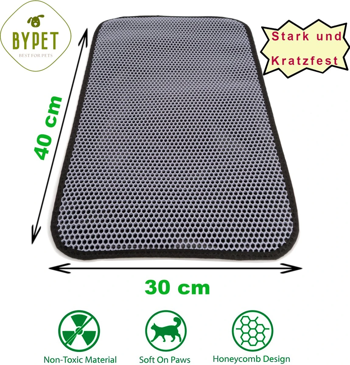 Blue Eyes Kattenbakmat, 30 Cm X 40 Cm, (!!! MAAT !!!) Kattenbakmat, Kattenbakonderlegger, Honingraatdesign, Kattenbak, Waterdicht, Dubbellaags Ontwerp, Honingraatmat (grijs) 3 Blue Eyes Kattenbakmat, 30 Cm X 40 Cm, (!!! MAAT !!!) Kattenbakmat, Kattenbakonderlegger, Honingraatdesign, Kattenbak, Waterdicht, Dubbellaags Ontwerp, Honingraatmat (grijs) - Afbeelding 3