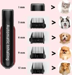 Pet Lovers - Hondentondeuse - Hondentondeuse - Automatische Inhalerende Haren - Dierentondeuse - Hondentrimmer - Hondentondeuse Dikke Vacht - Tondeuse Voor Honden - Hondentondeuse - Draadloos - 2 Opzetkammen - Honden En Katten Tondeuse -Huisdierbenodigdheden 1151x1200 1