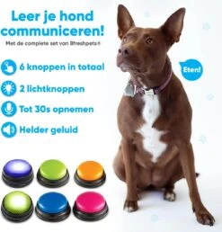 BFreshPets Praatknop Voor Honden - 6 Stuks - Dogbuttons - Hondenspeelgoed - Honden Training - Laat Uw Huisdier Spreken -Huisdierbenodigdheden 1151x1200 8