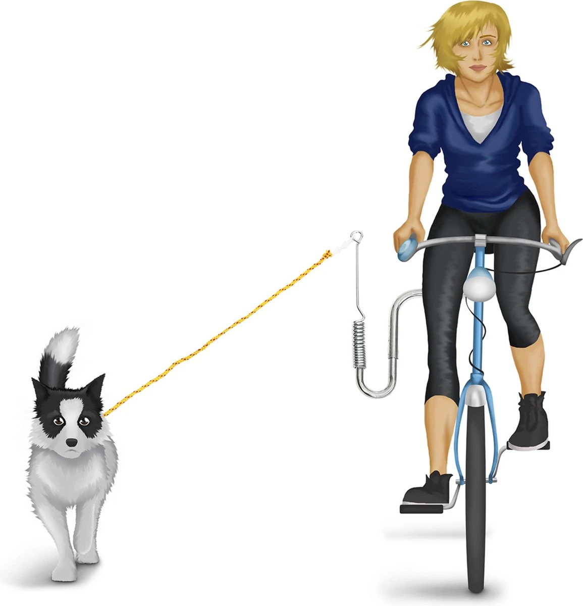 Relaxdays Fietsbeugel Hond - Verstelbare Hondenbeugel - Afstandhouder Fiets Hondenriem 2 Relaxdays Fietsbeugel Hond - Verstelbare Hondenbeugel - Afstandhouder Fiets Hondenriem - Afbeelding 2