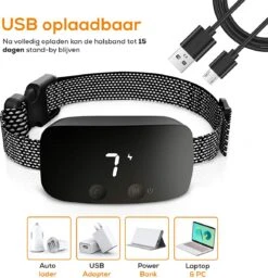 Salvano Anti Blafband - Blafband Voor Honden - Opvoedingshalsbanden - Voor Kleine En Grote Honden - Anti Blafband Zonder Schok- Oplaadbaar - Anti Blaf Apparaat - Blafband - Diervriendelijk -Huisdierbenodigdheden 1156x1200