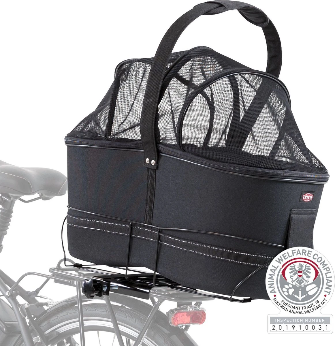 Trixie Fietsmand Bagage Drager Breed Zwart - 60X29X49 CM 18 Trixie Fietsmand Bagage Drager Breed Zwart - 60X29X49 CM - Afbeelding 18