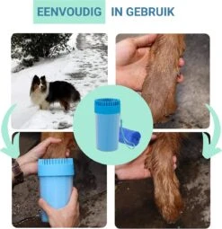 TIKKENS Hondenpoten Reiniger 2-in-1 - Hondenborstel - Hondenpoot Reiniger - Huisdier Poot Wassen - Hondenverzorging - Honden Wassen - Inclusief Microvezeldoek - XL -Huisdierbenodigdheden 1163x1200