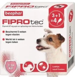 Beaphar Fiprotec Vlooien- En Tekenmiddel Hond 10-20 Kg - 4 Pipetten -Huisdierbenodigdheden 1166x1200 12