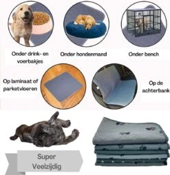 XXL Puppy Training Pad - Plasmat - Zwart - 104 X 104 Cm - Hondentoilet - Herbruikbaar - Wasbaar -Huisdierbenodigdheden 1167x1200 4