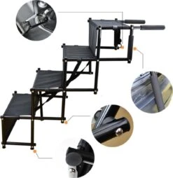 Viervoetjes - HondenTrap - Loopplank - Inklapbaar - Zwart -Huisdierbenodigdheden 1167x1200 7