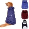 Honden Regenjas Zwart - Honden Poncho - Maat XL (ruglengte 40cm)