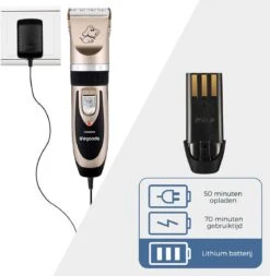 LifeGoods Hondentondeuse - Voor Katten En Honden - Complete Set - 5 Standen - Draadloos - Oplaadbaar - Goud/Zwart -Huisdierbenodigdheden 1170x1200 1