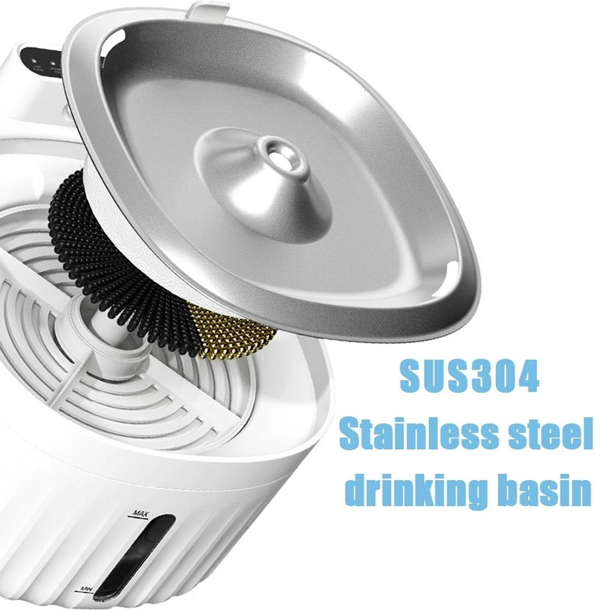 AluPet5 Pro Sense - USB Kabel/Batterij - Kat Fontein - Motion Sensor Hond Dispenser Met Filter - Automatisch 13 AluPet5 Pro Sense - USB Kabel/Batterij - Kat Fontein - Motion Sensor Hond Dispenser Met Filter - Automatisch - Afbeelding 13