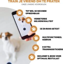 Vulpes Pets® PRO Praatknop Voor Honden - Dogbuttons - Laat Uw Huisdier Spreken - Hondenspeelgoed - Honden Training - Incl. E-Book & Trainingsstickers -Huisdierbenodigdheden 1171x1200 7