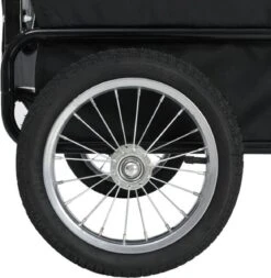 VidaXL Huisdierenfietskar 2-in-1 Aanhanger En Loopwagen Rood En Zwart -Huisdierbenodigdheden 1172x1200 6