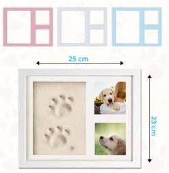 PIXETOOL Fotolijst Kleiafdruk - Gipsafdruk - Pootafdruk Hond - Puppy Speelgoed - Cadeau Voor Man - Cadeau Voor Vrouw - 3D Collage - 54 Extra Letters -Huisdierbenodigdheden 1173x1200 10