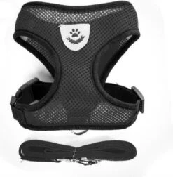 Merkloos Kattentuigje - Kattenharnas - Kattentuig Met Looplijn - Hondentuigje - Hondenharnas - Zwart - Maat S -Huisdierbenodigdheden 1178x1200 48