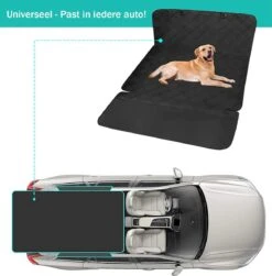 Hondendeken Auto Achterbank - Kofferbak Beschermhoes Hond - Hondenkussen - Hondenmat - Autohoes - Waterdicht & Antislip - Zwart -Huisdierbenodigdheden 1179x1200 3