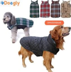Stijlvol Omkeerbaar Winter Hondenjasje In Engelse Stijl - BEIGE - EXTRA LARGE (XL) -Huisdierbenodigdheden 1180x1200 11