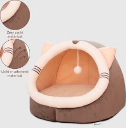 Kattenmand - Kattenhuis - Kattenbed - Kattenhangmat - Poezenmand - Kattenkussen - 40 Cm -Huisdierbenodigdheden 1181x1200 25