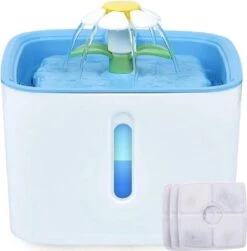 Behave Drinkfontein - Kattenfontein - Waterfontein - Waterdispenser - 2.5 Liter - Incl. 3 Filters