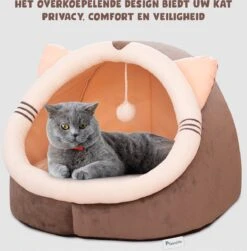 Kattenmand - Kattenhuis - Kattenbed - Kattenhangmat - Poezenmand - Kattenkussen - 40 Cm -Huisdierbenodigdheden 1182x1200 20