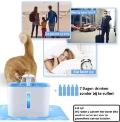Behave Drinkfontein - Kattenfontein - Waterfontein - Waterdispenser - 2.5 Liter - Incl. 3 Filters -Huisdierbenodigdheden 1182x1200 3