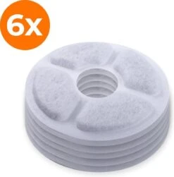 Merkloos Drinkfontein Filters Navulling Premium - 6 Stuks - Hoogwaardige Kwaliteit - Voor Katten En Honden - Drinkfontein Kat - Drinkfontein Hond