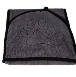 N4dogs – Hondenhanddoek – Honden Handdoek – Microvezel Handdoek – Handdoek Hond – Droogdoek Hond – Dierendeken – Sterk Absorberend – Handdoek Met Zakken - Grijs - 66 X 23 Cm -Huisdierbenodigdheden 1183x1200 1