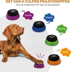 Vulpes Pets® PRO Praatknop Voor Honden - Dogbuttons - Laat Uw Huisdier Spreken - Hondenspeelgoed - Honden Training - Incl. E-Book & Trainingsstickers -Huisdierbenodigdheden 1184x1200 15