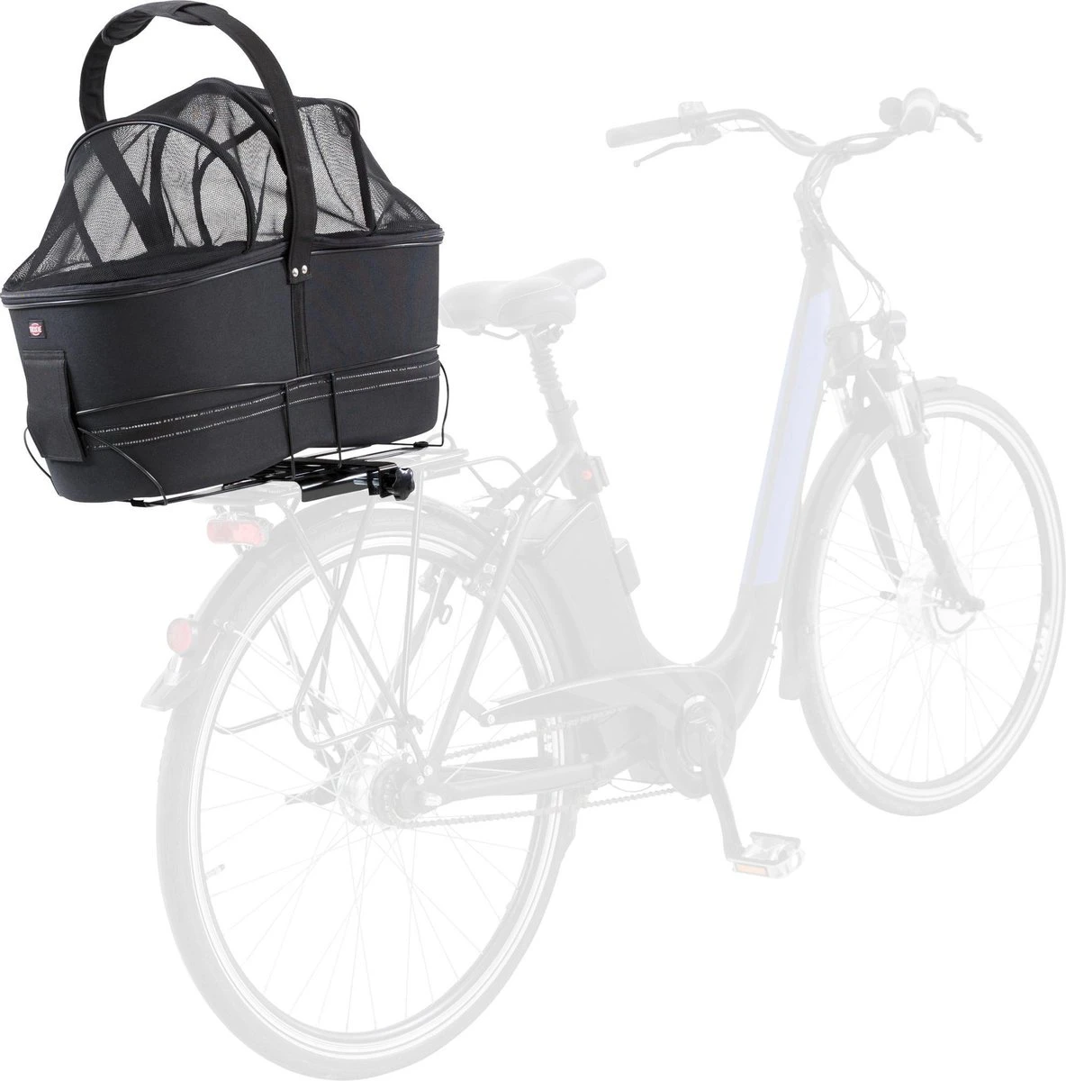 Trixie Fietsmand Bagage Drager Breed Zwart - 60X29X49 CM 16 Trixie Fietsmand Bagage Drager Breed Zwart - 60X29X49 CM - Afbeelding 16