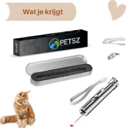 Laserpen - USB - Kattenspeeltjes - Zaklamp - Kat - Laser - Kattenspeelgoed - RVS Opbergblikje -Huisdierbenodigdheden 1184x1200 21