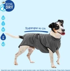 Royal Dry Badjas Voor Huisdieren – Absorberende Hondenbadjas – Extreem Duurzaam En Super Zacht – Ruglengte 40 Cm – Microfiber Chenille – Geschikt Voor Honden En Puppy’s – Maat S -Huisdierbenodigdheden 1185x1200 16