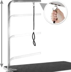 Tectake- Trimtafel Met Lus - Tafelhoogte: 76 Cm - Zwart / Grijs - 402892 -Huisdierbenodigdheden 1185x1200 2