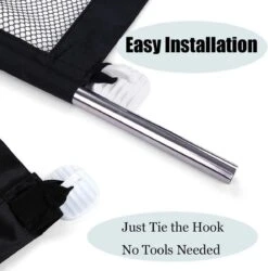 Merkloos ACE Pets – Oprolbaar Hondenrek Voor Binnen - Traphekje Hond Zonder Boren - Veiligheidshek Deurhekje - 180 X 72 Cm - Zwart -Huisdierbenodigdheden 1185x1200 6