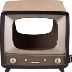 District 70 TELLY - Retro TV Krabmeubel - Instagrammable Kartonnen TV Voor Katten - 39 X 27 X 37 Cm -Huisdierbenodigdheden 1186x1200 30