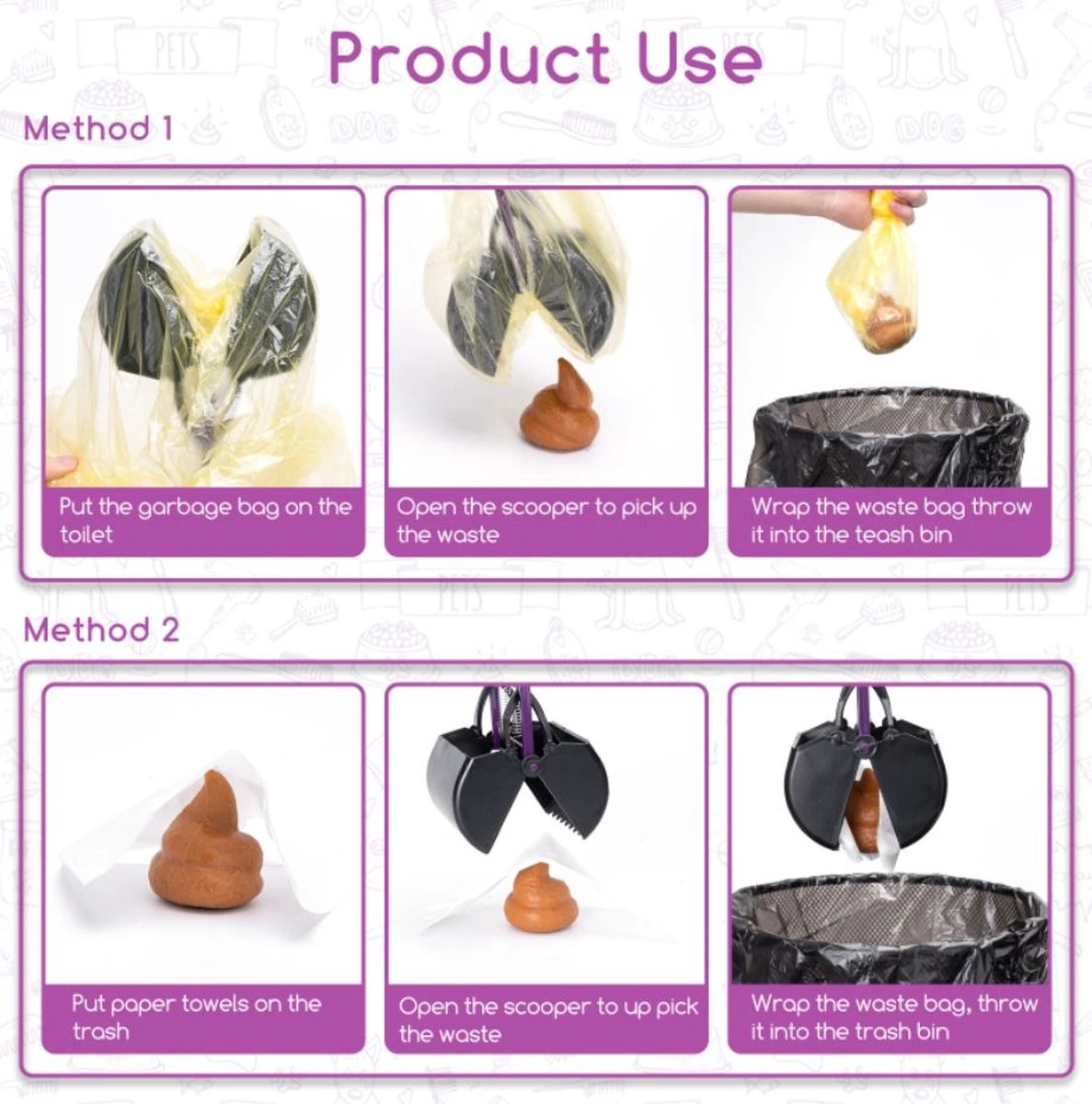 Nobleza Poepschep Hond - Poepgrijper - Poepschepper - Poepgrijper - Hondenpoepschep - Maat S 8 Nobleza Poepschep Hond - Poepgrijper - Poepschepper - Poepgrijper - Hondenpoepschep - Maat S - Afbeelding 8