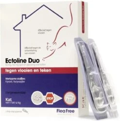 Flea Free Ectoline Duo Kat - Tegen Vlooien En Teken - 2 Pipetten -Huisdierbenodigdheden 1188x1200 17