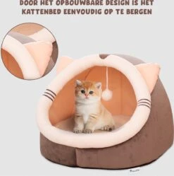 Kattenmand - Kattenhuis - Kattenbed - Kattenhangmat - Poezenmand - Kattenkussen - 40 Cm -Huisdierbenodigdheden 1188x1200 27