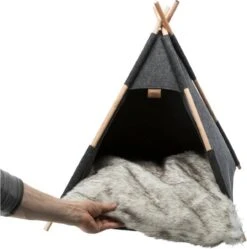 TRIXIE Huisdierengrot Tipi 55x65x55 Cm Vilt -Huisdierbenodigdheden 1189x1200 27