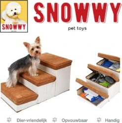 SNOWWY - Hondentrap Met Opslagruimte - Honden Loopplank Met Handige Opslagvakje - Hondenloopplanken - Inklapbaar - Huisdier Opstap - Hondentrapje - Bruin 10 SNOWWY - Hondentrap Met Opslagruimte - Honden Loopplank Met Handige Opslagvakje - Hondenloopplanken - Inklapbaar - Huisdier Opstap - Hondentrapje - Bruin -Huisdierbenodigdheden 1190x1200 13