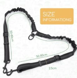 Nobleza Splitter Hondenriem - Dubbel Aanlijnriem Voor Honden - Splitter Verstelbaar - Zwart -Huisdierbenodigdheden 1191x1200 2