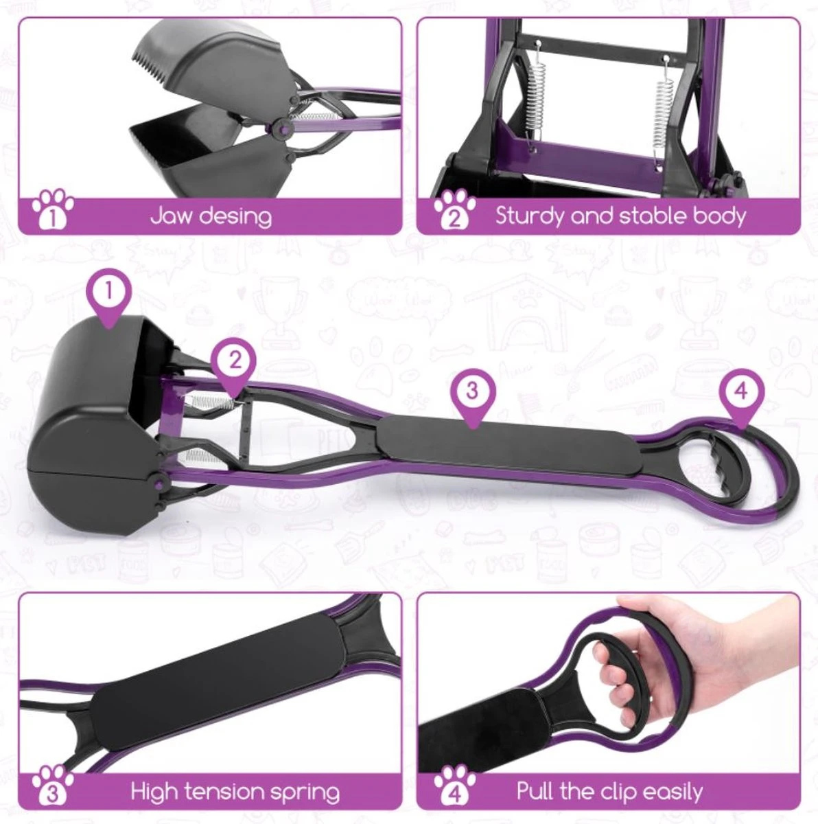 Nobleza Poepschep Hond - Poepgrijper - Poepschepper - Poepgrijper - Hondenpoepschep - Maat S 7 Nobleza Poepschep Hond - Poepgrijper - Poepschepper - Poepgrijper - Hondenpoepschep - Maat S - Afbeelding 7