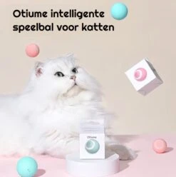 Otiume Slimme Katten Speeltje - Interactieve Zelf Rollende Bal Voor Katten - Kattenspeeltjes - USB Oplaadbaar- Turquoise -Huisdierbenodigdheden 1195x1200 32
