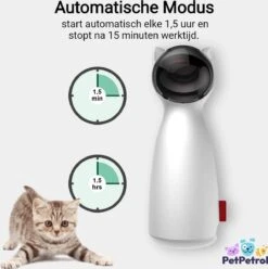 PetPetrol Automatisch Kattenspeeltje – Laser – Kattenlaser - Intelligent Interactief Voor Katten – Laser Kat – 9 Verschillende Standen – Incl. Oplaadkabel – Geruisloze Motor -Huisdierbenodigdheden 1195x1200 34