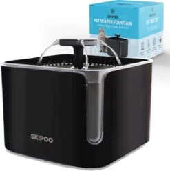 Skipoo Drinkfontein Kat En Hond - 3L Waterfontein Kat - Veilige Kattenfontein - 360° Waterdispenser