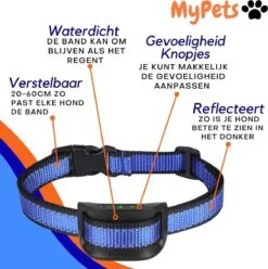 MyPets™ Anti-blafband - Anti Blaf Apparaat - Voor Kleine Honden En Grote Honden - Diervriendelijk - Opvoedingshalsband - Trainingshalsband - 2022/2023 Versie - Inclusief Batterijen -Huisdierbenodigdheden 1197x1200 4