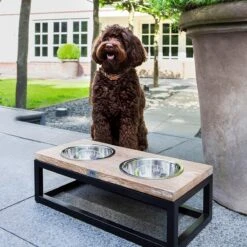 Lord Lou Honden Voerbak - Dubbele Eetbak - Roma S 33x17x8 -Huisdierbenodigdheden 1198x1200 21