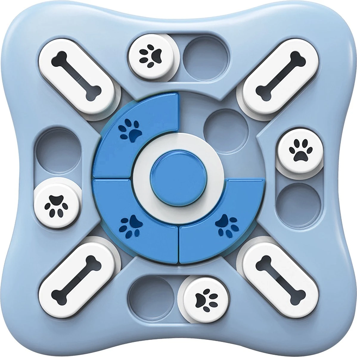 Honden Speelgoed Intelligentie – Hondenpuzzel - Interactieve Training – Voorkomt Verveling – 16 Vakjes – 11 Verplaatsbare Schuifjes - Denkspelletjes Voor Honden - Anti Schrokbak Hond – LumifyMe 1 Honden Speelgoed Intelligentie – Hondenpuzzel - Interactieve Training – Voorkomt Verveling – 16 Vakjes – 11 Verplaatsbare Schuifjes - Denkspelletjes Voor Honden - Anti Schrokbak Hond – LumifyMe