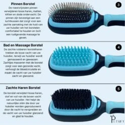 Petsify - Dierenborstel - Professionele 5 In 1 Hondenborstel - Voor Hond En Kat - Tweezijdig - Hondenkam - Kattenborstel - Kattenkam -Huisdierbenodigdheden 1198x1200 4